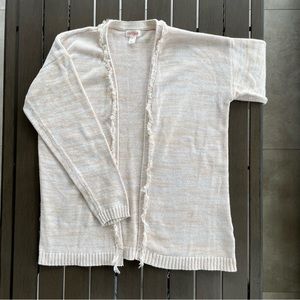 CAT & JACK OPEN FRONT FRINGE CARDIGAN SWEATER!!